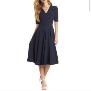 Gal Meets Glam Navy Midi Dress